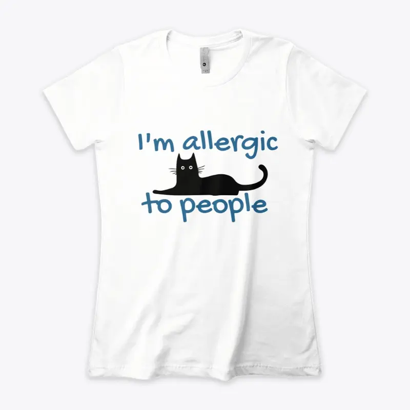 "I'm Allergic To People" Black Cat