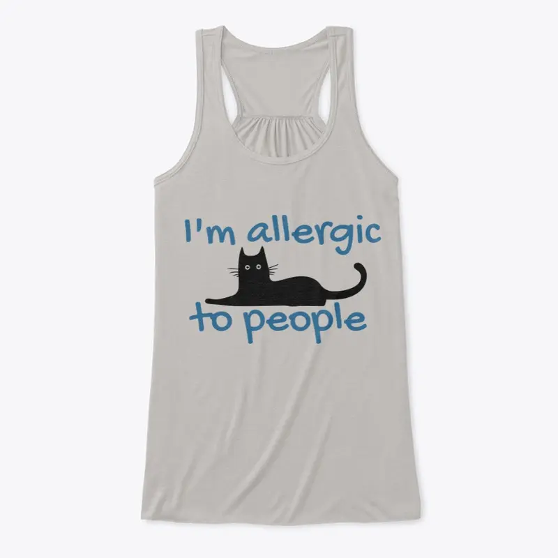 "I'm Allergic To People" Black Cat