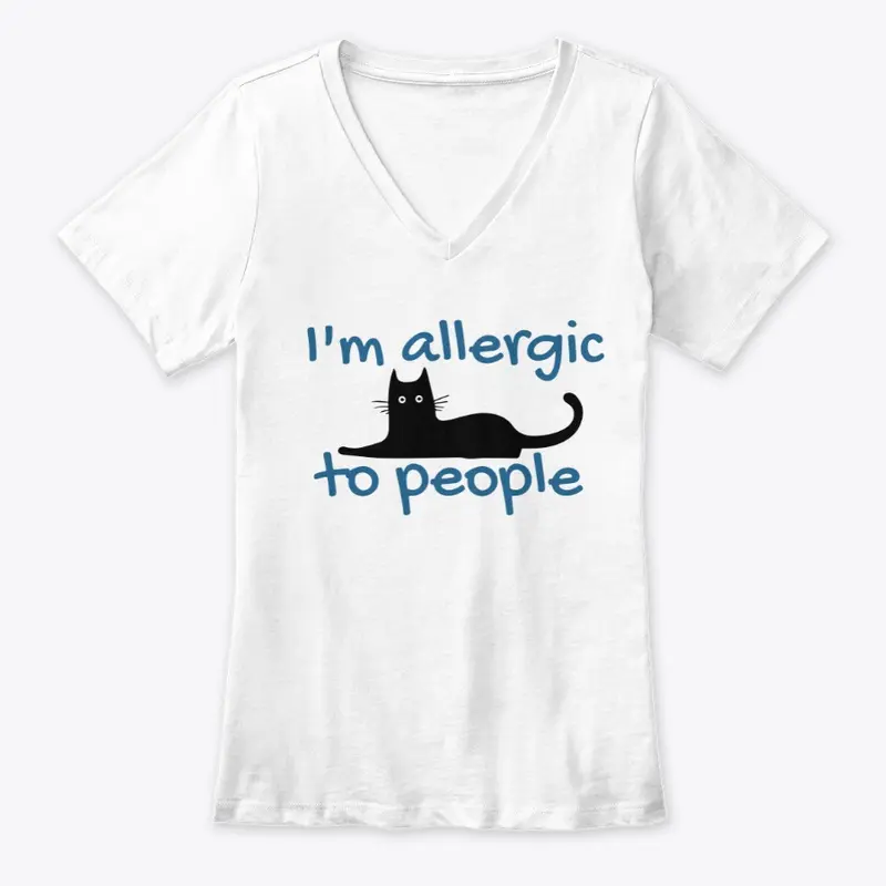 "I'm Allergic To People" Black Cat