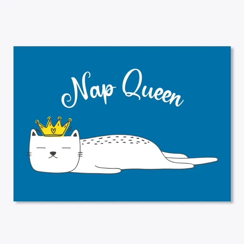 Nap Queen - Cat with Crown