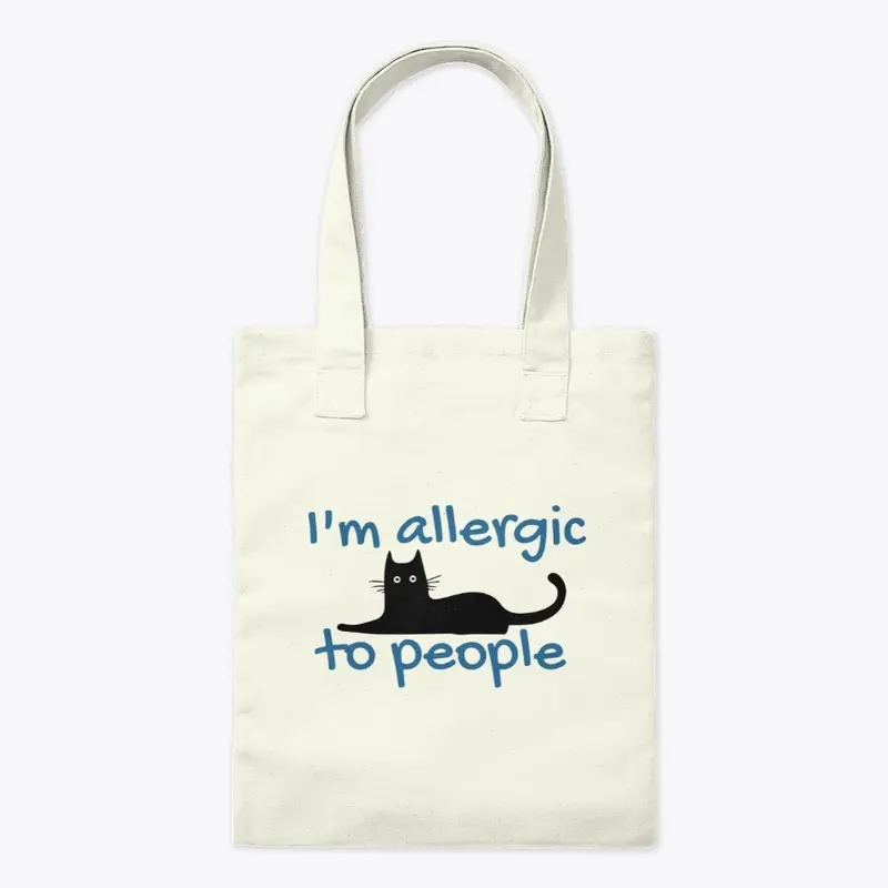 "I'm Allergic To People" Black Cat